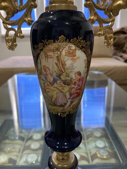 Porcelánový svietnik Limoges - 5
