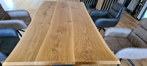 XXL Exkluzívny masívny drvený stôl 240x100cm - 5