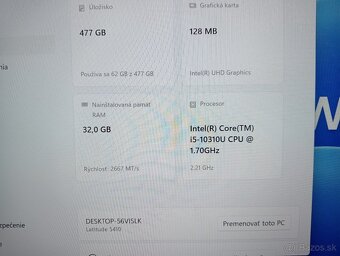 Dell latitude 5410 , Intel® Core™i5 , 32gb ram , 500gb ssd - 5