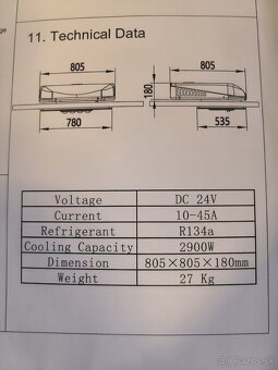 Stresna klimatizacia 12 V 24 V Puremind - 5