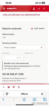 Hilti dws 225 bruska na sádrokartony - 5