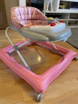 Detské chodítko - Ružové - 5