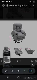 Masážne polohovacie kres vetlosivá, HUDSON - 5