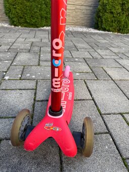 Kolobežka Mini Micro Deluxe červená, v 2r+ - 5