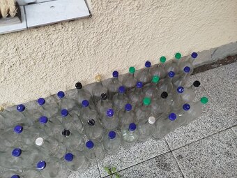 Fľaše sklenené 1 L číre s vrchnákom predám. - 5