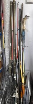 Rybárske pruty, udice, podberák + príslušenstvo - 5