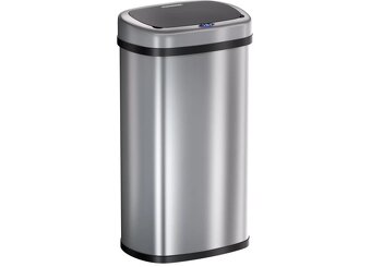 Bezdotykový odpadkový kôš s USB 58 L - biely čierny sivý - 5