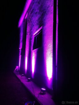 4ks led par reflektory RGBW-140W, diaľkové aj DMX + TAŠKA - 5