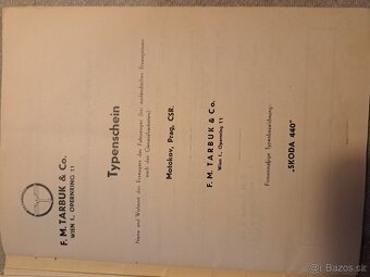 Papiere na ŠKODA 440 Spartak - 5