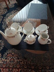 Porcelánová starožitná čajová súprava - 5