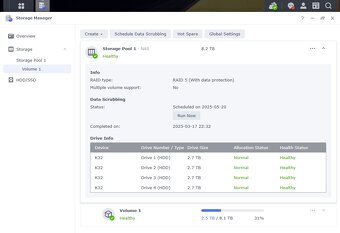 Synology NAS DS415 Play + 12TB (4x3TB WD Red) - 5