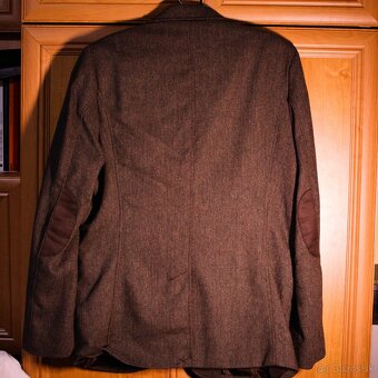 Pánske elegantné sako H&M hnedé 52 - 5