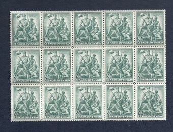 Známky, zbierka, bloky Zborov 1937, ČSR I - 5