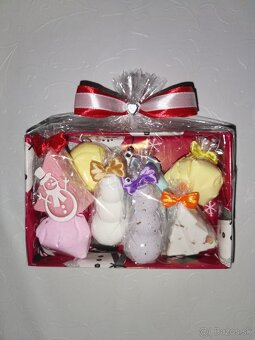 Malá darčeková Vianočná sada šumiviek do kúpeľa - 5