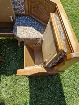 Rohová lavica, jedálenský set - 5