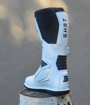 Predám mx sx čižmy SHOT biele - 5