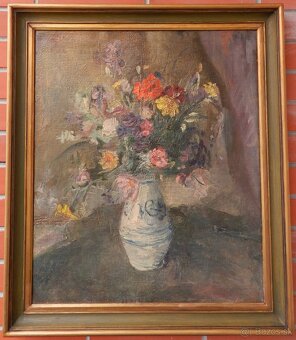 Zbierka starožitných obrazov s motívom Kytíc - 5