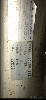 Predám alu disc 8j-r17 - 5