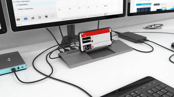 Dock USB-C univerzalny, HDMI, DisplayPort, VGA, ETH, microSD - 5