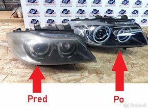 Výmenou svetla BMW E90 predf - 5