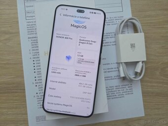 Honor 400 Pro 12GB / 512GB, cierny , top , zaruka - 5
