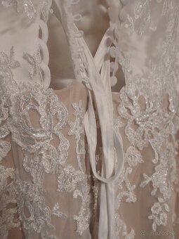 Svadobné šaty ružová sukňa - 5