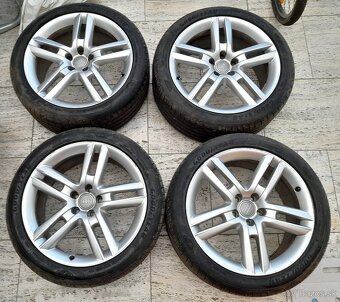 Predám sadu letných kolies oroginál AUDI: originálne hliníko - 5