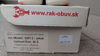 Celokožené kotníkové ortopedické topánky zn. RAK, veľ. 20 - 5