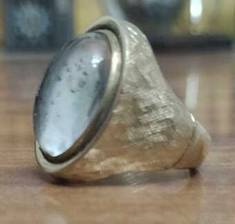 Pánsky prsteň zo žltého kovu - 5