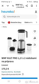 Stolný mixér KULT PRO 1,2 l, s 2 nádobami na prípravu jedla - 5