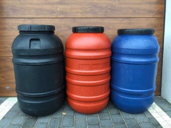 Predám potravinárske plastové sudy 220l ibc kontajner - 5