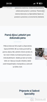 Pákový kávovar De'Longhi La Specialista Opera EC9555.BK - 5