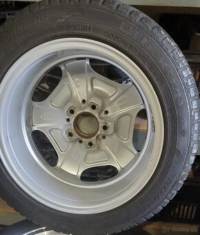 Mercedes hliníkové disky 5x112 r16 sada zimných kolies - 5