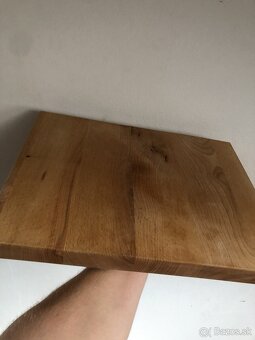 Masívny brestový stôl 160×90 cm–ručná výroba+ dienko zdarma - 5