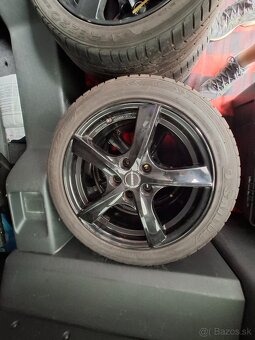 17"ELEKTRONY BORBET,5x112, ET40,LETNE PNEU 225/45R17 - 5