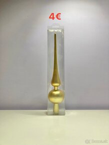 Vianočné ozdoby - zlaté - 5