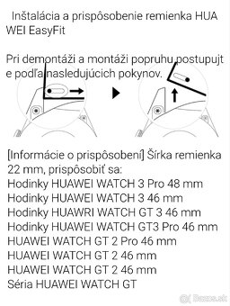 Original titánový náramok Huawei easyfit 22mm - 5