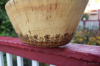 Drevená miska - nová 10, orech - 5