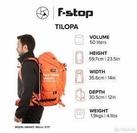 F-Stop Tilopa Nastartium orange + Pro XL Camera Insert - 5