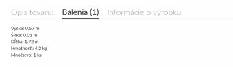 Úplne nový,zabalený a nepoužitý obklad vane rovno uni 170/70 - 5