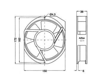 Predám hliníkový ventilátor na 220V - 5