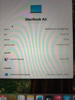 Predám/Vymením MacBook Air 13” M4 (2025) – 16 GB / 256 GB - 5