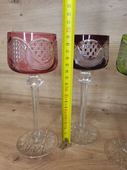 Brúsené krištáľové poháre - 5