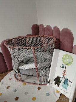 RUČNE ROBENÁ MAKRAME DETSKÁ POSTIEĽKA - 5