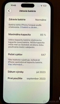 Predám iPhone 15 Pro Max Black Titanum 512 GB - 5