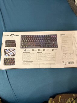 Predám hernú klavesnicu white Shark spartan - 5