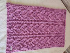 Pletená detská deka ružovo-fialová - 5