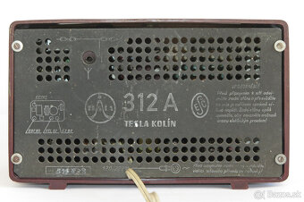 Elektrónkové bakelitové rádio Tesla 312A JUNIOR - 5