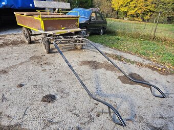 Predám 2x vozík za koňa. Dvojkolka a štvorkolka. - 5