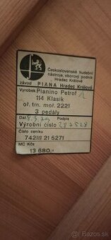 Klavír PETROF 3 pedaloý - 5